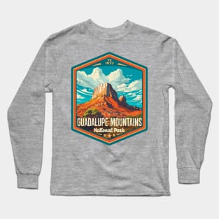 Guadalupe Mountains National Park Vintage WPA Style National Parks Art Long Sleeve T-Shirt